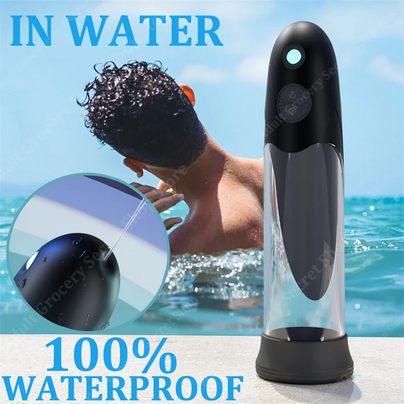 

New Electric Spa Male Penis Pump Vacuum Sucking Dick Enlarger Masturbator Bigger Growth Enlargement Enhancer Sex Toys For Men