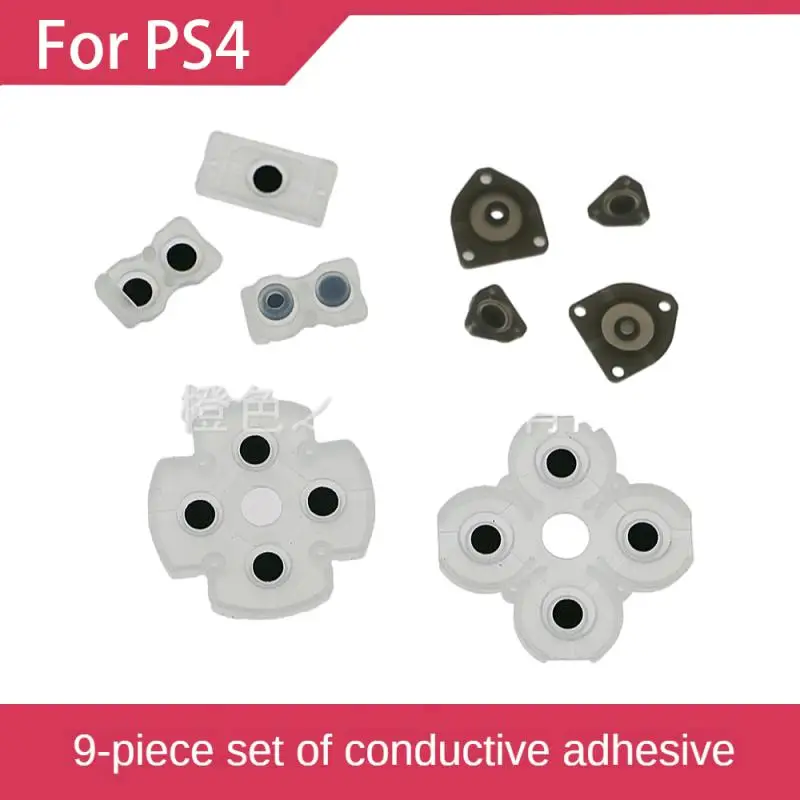 Ivyueenfor 4 Controller Sottile Tastiera Con Pulsante Adesivo In Gomma Conduttiva Siliconica Per Dualshock 4