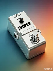Rowin Ultimate Looper Pedal with 10 - Minute Recording & Unlimited Overdubs (Looper)