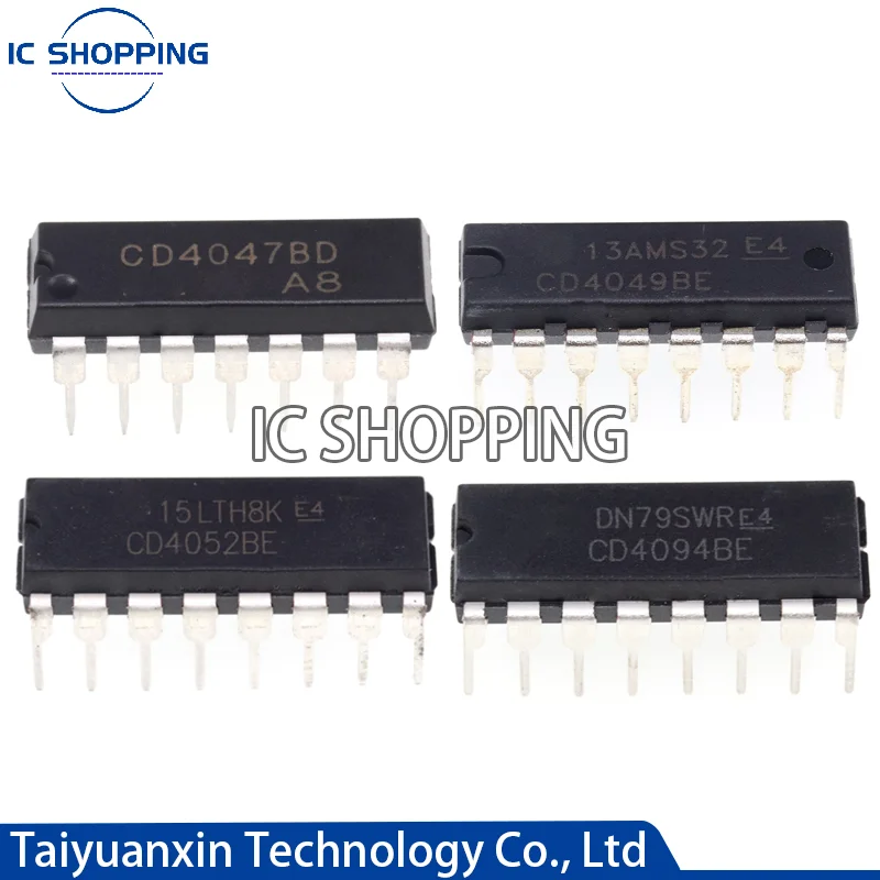 

10PCS CD4047BE CD4049BE CD4049UBE CD4052BE CD4094BE CD4072BE CD4051BE CD4081BE CD4543BE NEW DIP14 DIP16