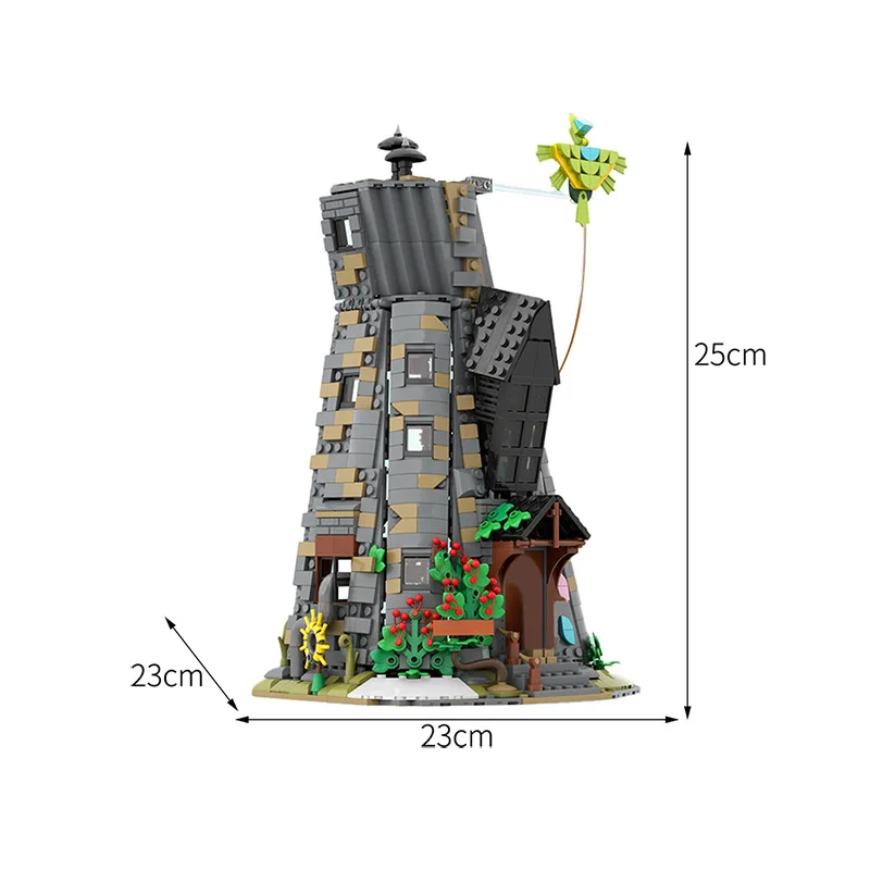 Bricklink MOC Creative Magic Movie Hogwartsed Castle Owlery Tower