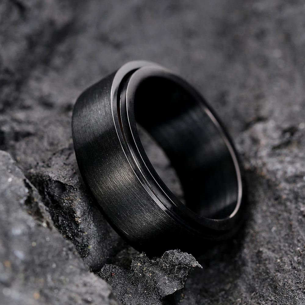stainless steel ring Stainless Steel Rings for Men Accessories Men's Simple Band Rings