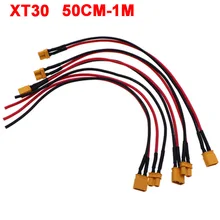 

50CM-1M AMASS XT30U-F/M Male to Female Plug Extension Cable Lead Silicone Wire 16AWG 14AWG Lithium battery plug Connector