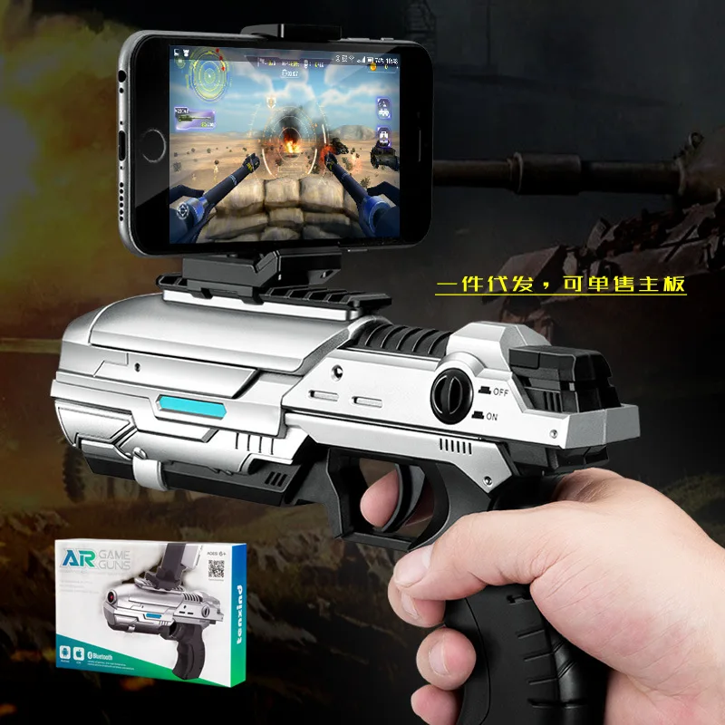 

Ar Game Gun 4d Somatosensory Shooting Mobile Phone Bluetooth Ar Virtual Real-Scene Entertainment -Border Toy Gun Cross-Border