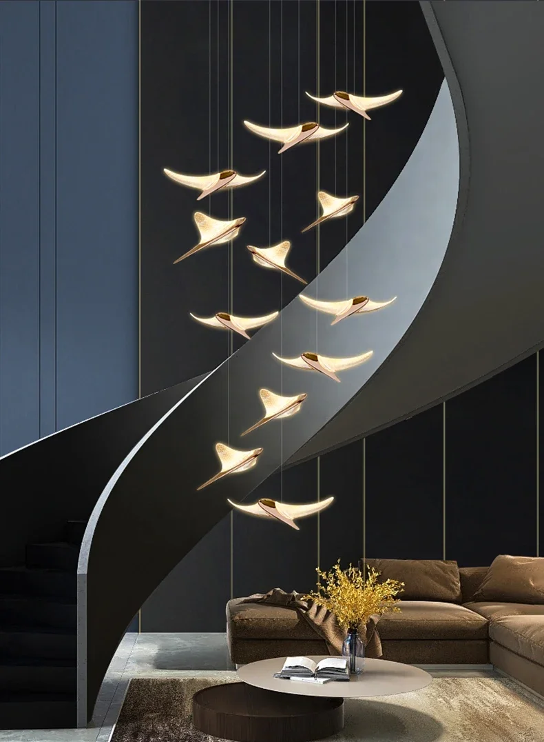 Seagull Staircase Pendant Lamp image 1