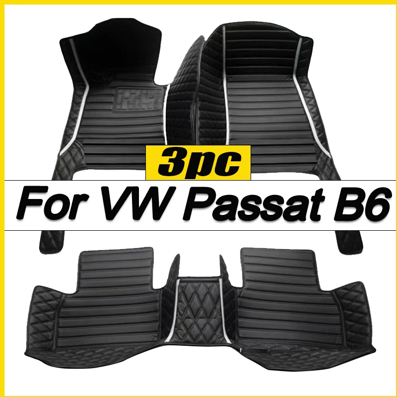 

Custom Made Leather Car Floor Mats For VW VW Passat B6 2007 2008 2009 2010 2011 Carpets Rugs Foot Pads Accessories