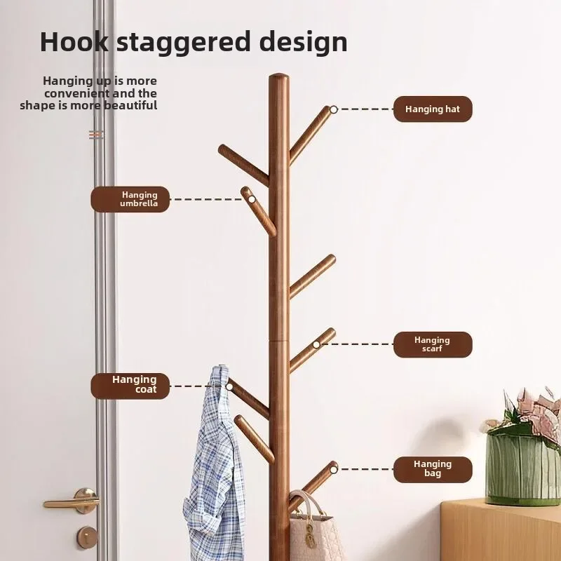 Wall Hook Coat Rack Furniture Room Organizer Door Back Storage Porte Manteau Mural Shelf Clothes Racks Chair Umbrella Stand