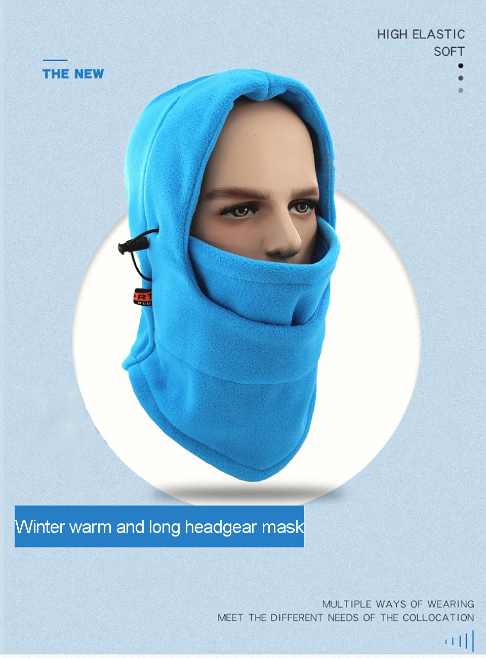 SPORTSTADE Fashion Warm Cap Winter Men Women Balaclava Hiking Skiing Cycling Scarves Winter Windproof Thermal Fleece Hooded Hat