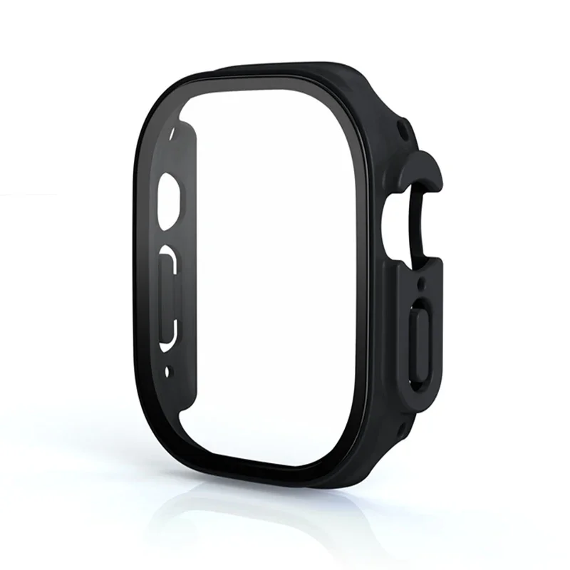 Enhanced Apple Watch Ultra Protective Bumper and Tempered Glass Screen Protector Set