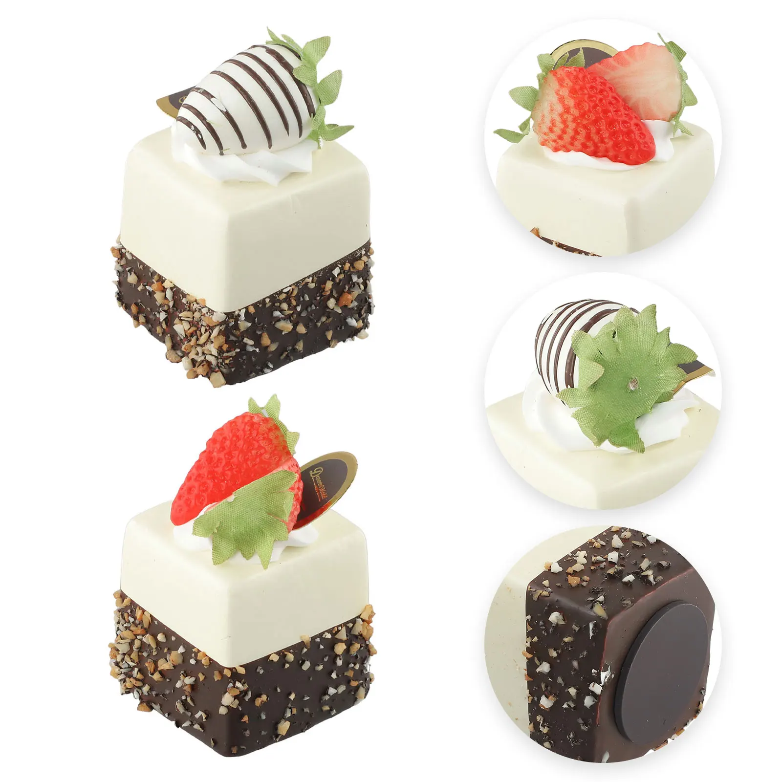 Artificial Fruit Cake Biscuit Fake Food Decoration Photography Pro Food Simulation Cake Model 1PC