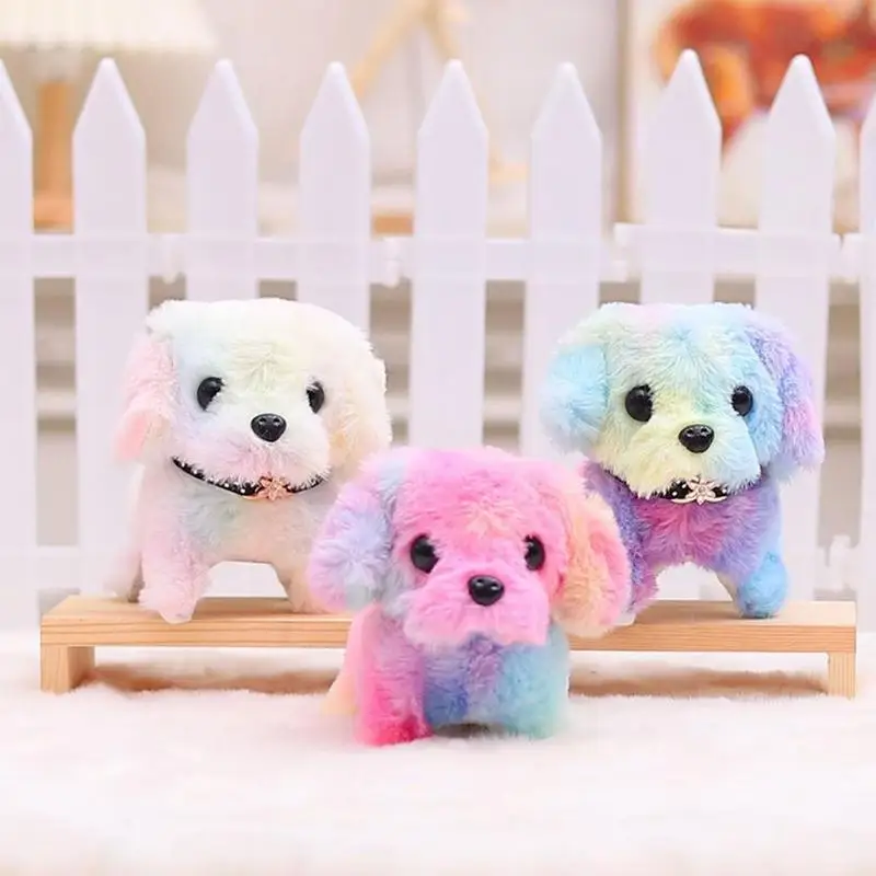 Walk And Talk Bunny Or Dog Easter Plush Stuffed Animal Electric Pet Educational Interactive Toys For Children Birthday Gifts 4