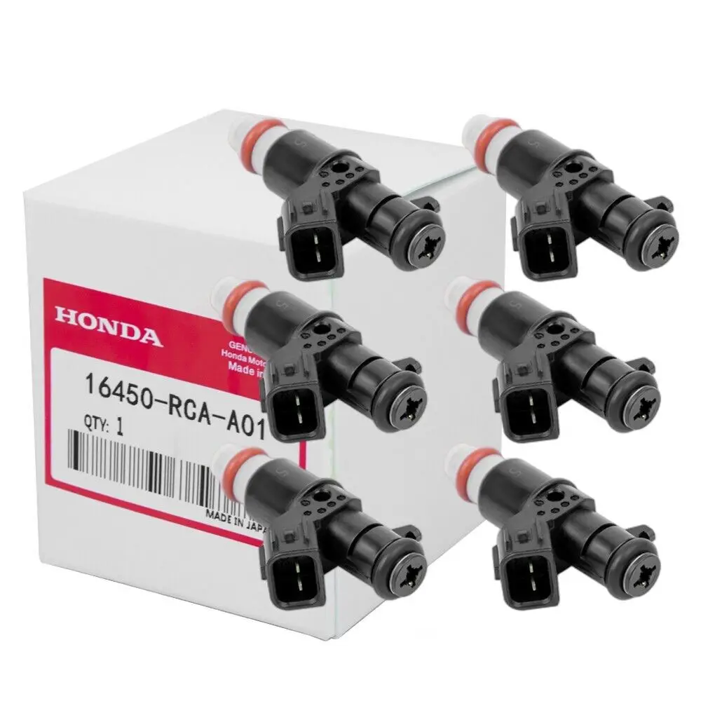 

Топливные форсунки 16450-RCA-A01 для HONDA ACURA MDX TL Accord Pilot 8 отверстий, 6 шт.