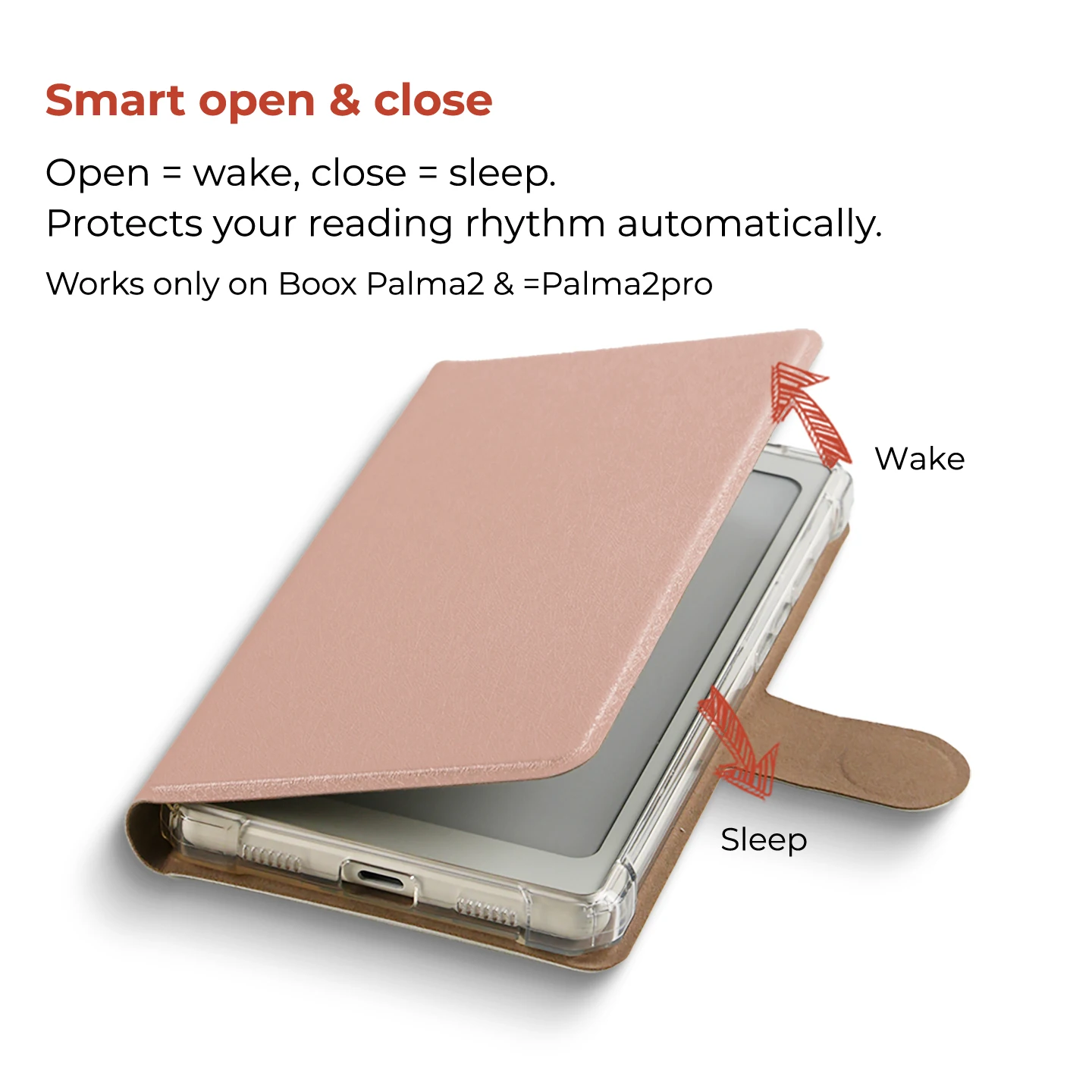 Magnetic Flip Protective Case with Detachable Clear Shell