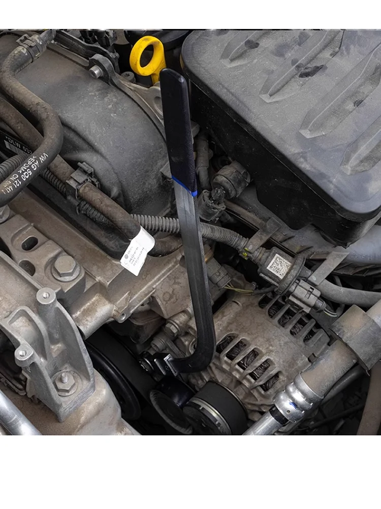 Motorspannrolle, verlängerter Spanner, Kfz-Riemenscheiben-Einstellschlüssel, E-Buchse, spezielle Demontage und Montage, Werkzeugring in – Detail 14