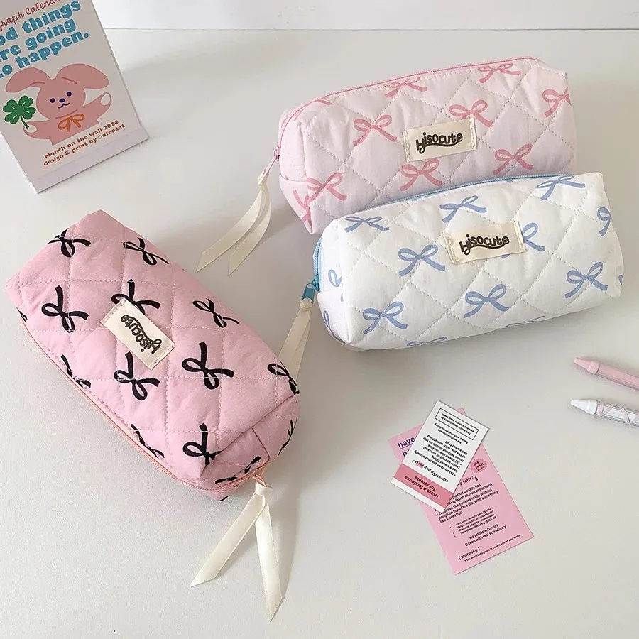 Luxury Bow Ribbon Pencil Case 2