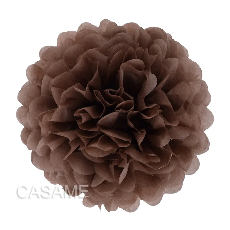 Set of 5 Colorful Tissue Paper Pom Poms for Party and Event Decor
