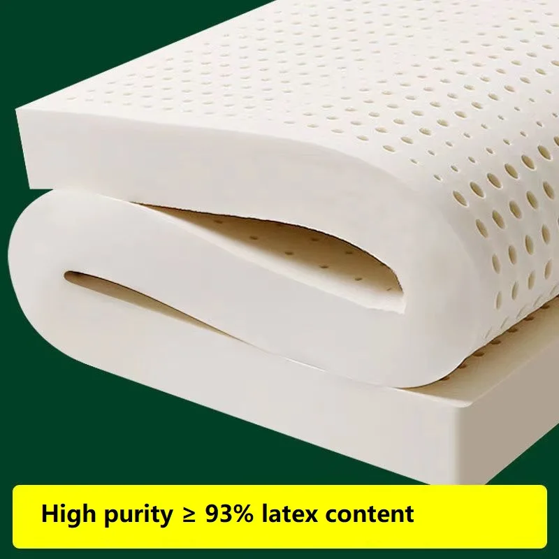 about 2cm thickness  Pure natural latex mattress household mite-resistant adult soft and hard folding mattress 3
