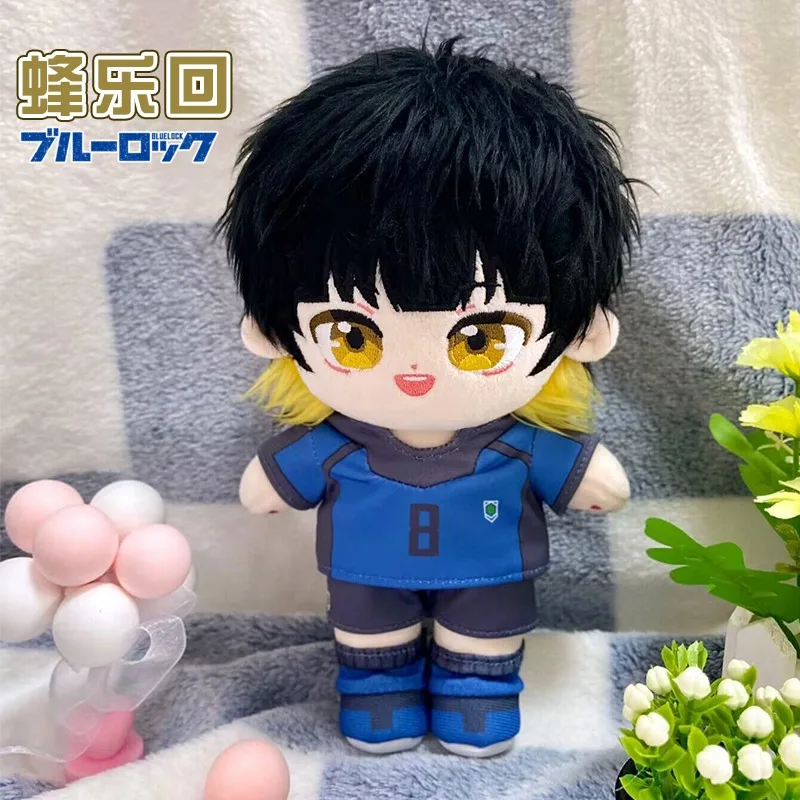 

20CM Anime BLUE LOCK Cosplay Bachira Meguru Adorable Outfit Changing Dolls Cartoon Plush Doll and Clothing Gifts