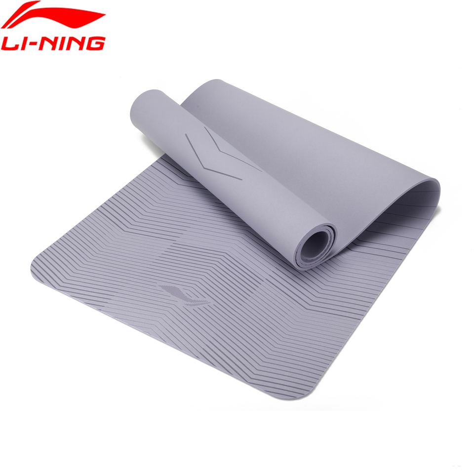 Li-Ning Men Women Sport Mat Nylon Strap Non Slip Sound Insulation Fitness LiNing Exercise Mat AQTU025