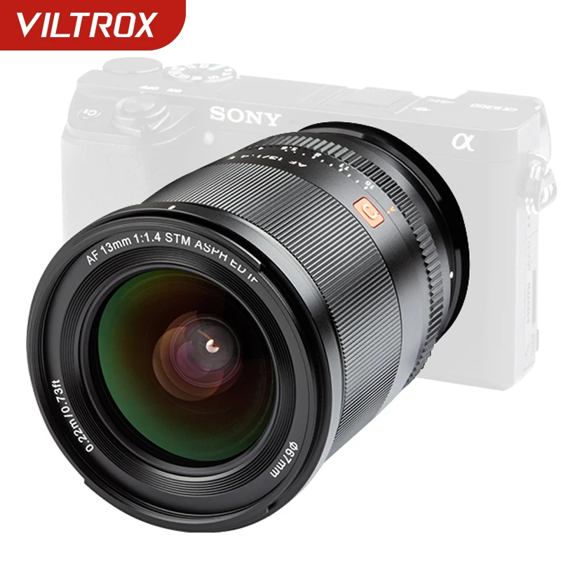 

Viltrox Lens 13mm 23mm 33mm 56mm F1.4 Auto Focus Ultra Wide Angle Lens APS-C for Sony E-Mount Camera A6000 A6400 A7 A7III A7RII