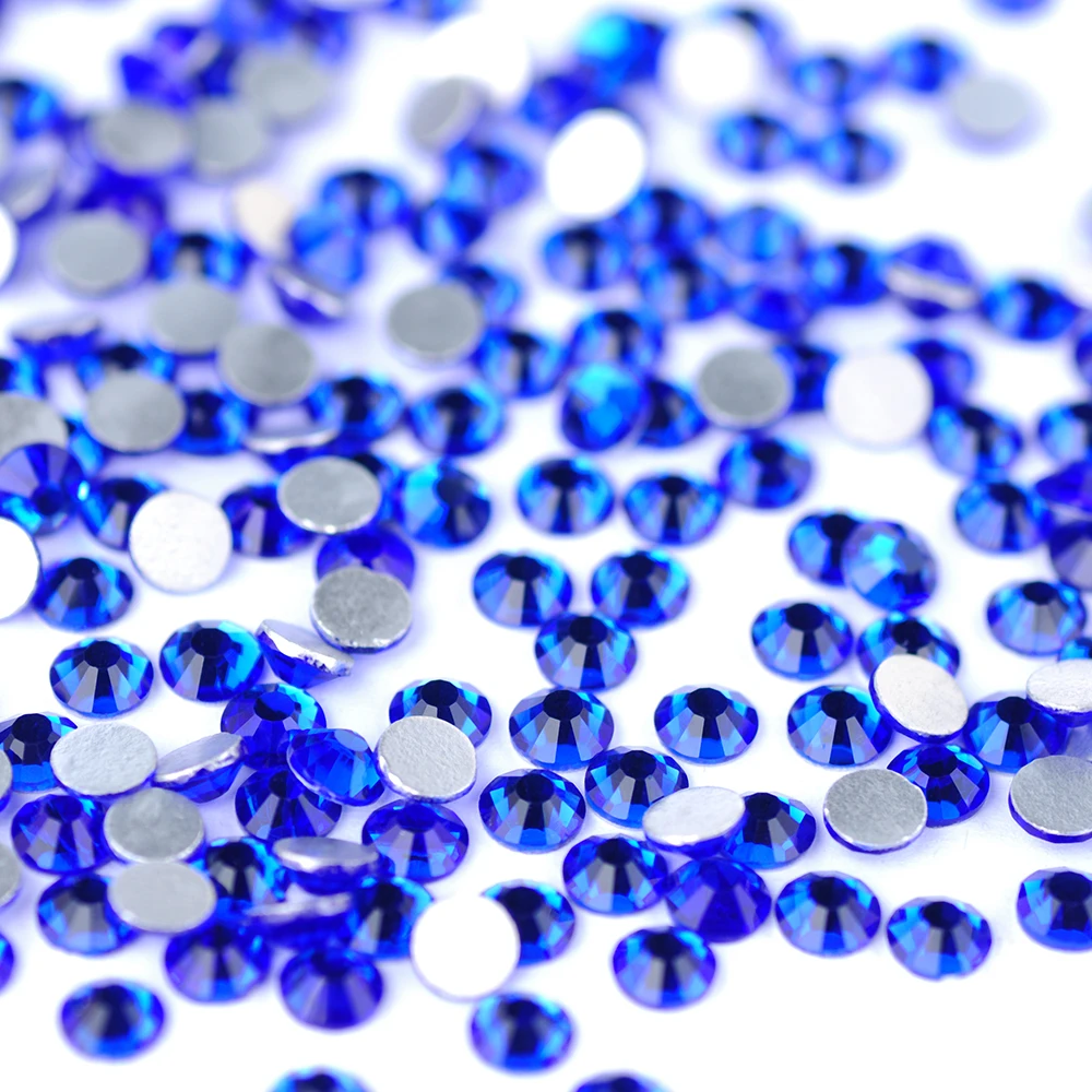 Nicht Hot Fix Strass Flatback Strass Kristall Nail Art Aufkleber DMC Glitter Steine Diamant für DIY Kleidungsstück Kleid Dekorationen – Detail 5