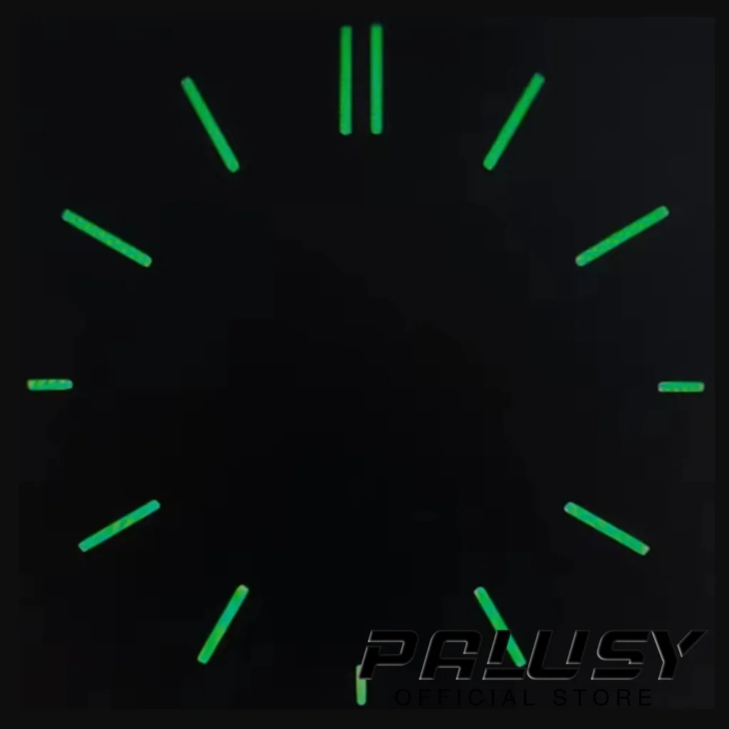 VK63 31.5mm Watchs Dial Green Luminous Dial for VK63 VK63A Quartz Movement Watch Modification Accessories Three-eye Panda