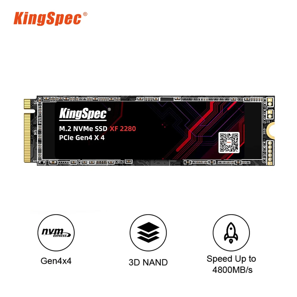Kingspec Ssd M2 Nvme 512Gb 1Tb 2Tb Ssd M.2 2280 Pcie 4.0 Sd Nmve Gen4 Disco Rigido Unità A Stato Solido Interna Per Ps5 Desktop