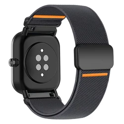 Magnetic Nylon Strap - Versatile Smartwatch Band, 20/22mm - 22mm Width (Deep grey)