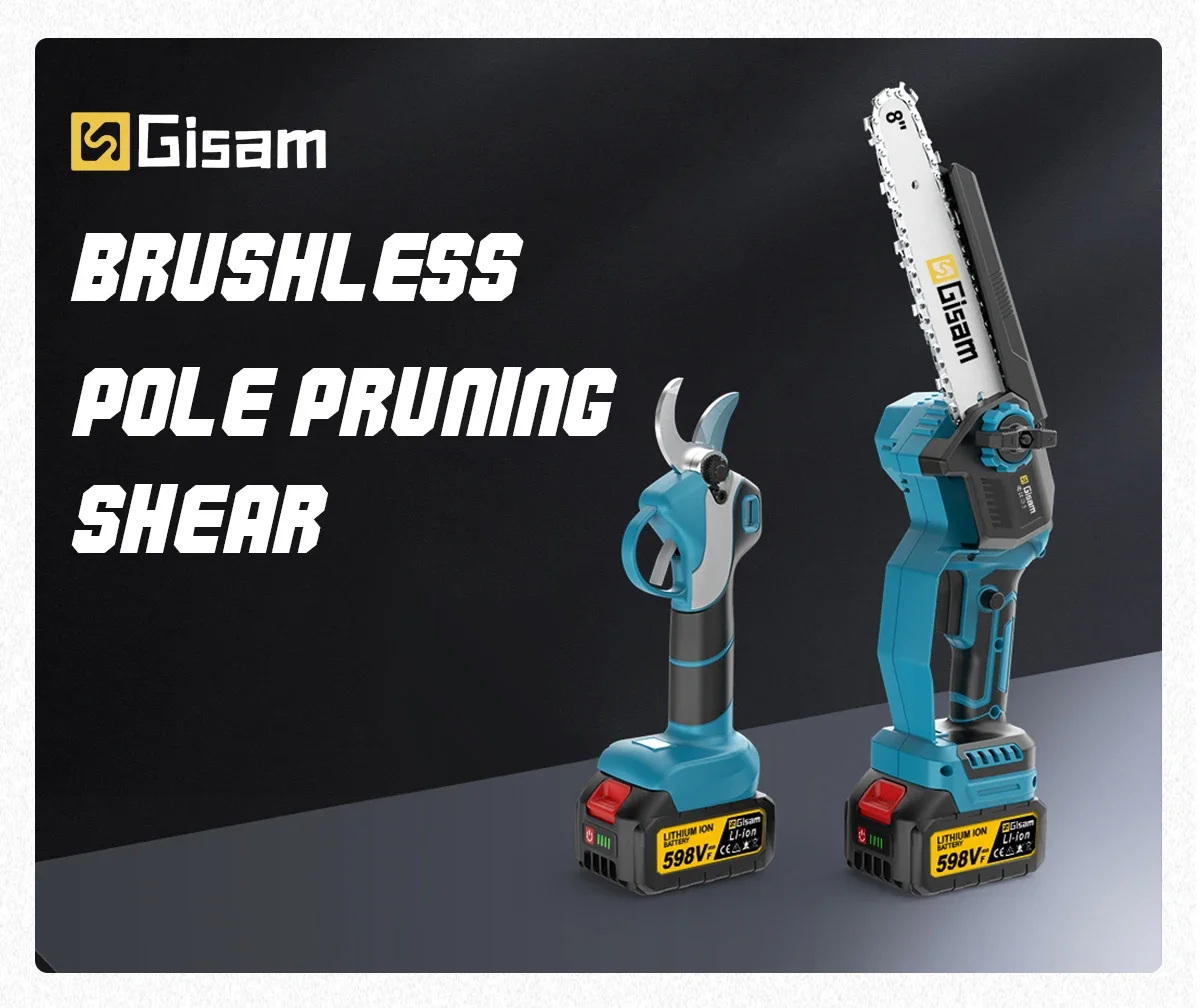 4 IN 1 Brushless Telescoping Pole Electric Chainsaw High Branch Scissor Gardenin