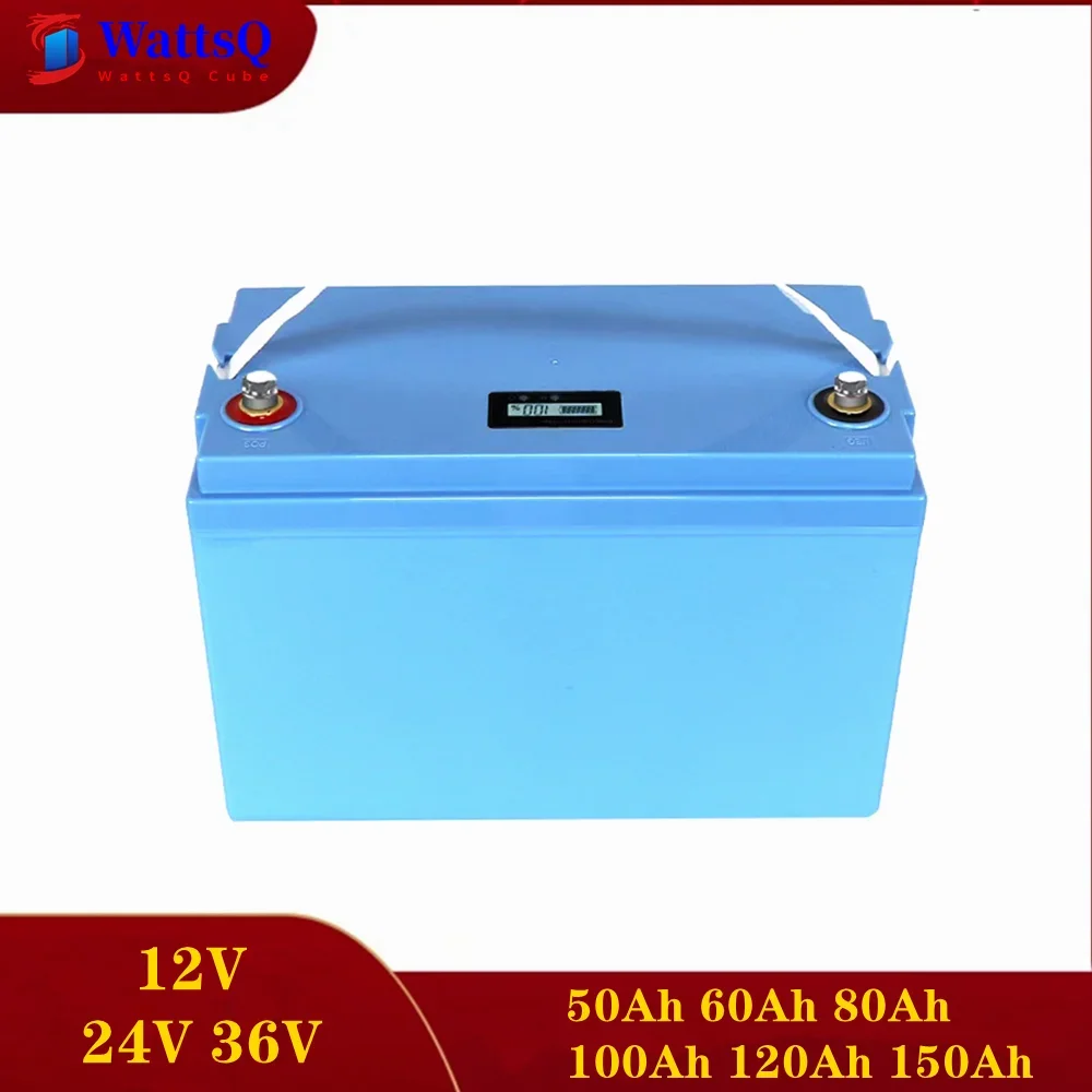 

Lifepo4 12V 24V 36V 50Ah 60Ah 100Ah 120Ah 130Ah 150Ah Battery For Solar System RV Electric Car +10A Charger
