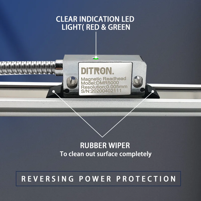 Ditron 4  DRO  ǵ ÷,  IP67 ȣ 3pcs  50-1000mm ׳ƽ  Ʈ