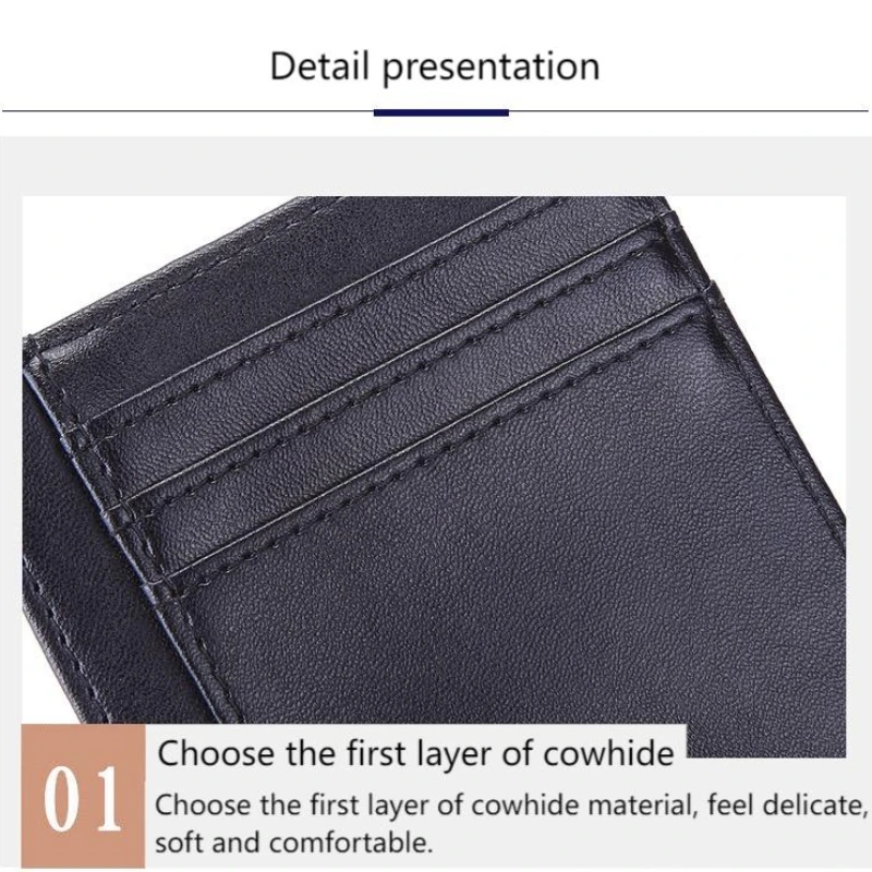 Slim Wallet Front Pocket Minimalist Leather RFID Blocking Medium Size Passport Cover Purse Credential Holder Women Card Holders