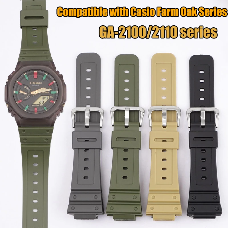 Harz-Armband Für Casio G-Shock GA2100/GA-2110 – Weiches Gummi, Wasserdicht, Inkl. Werkzeug