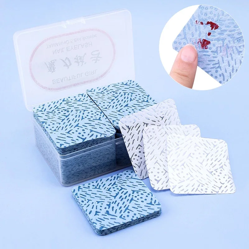 Lint Free Cotton Pads Nail Polish Remove Wipes Cleaning Tool Nail Art