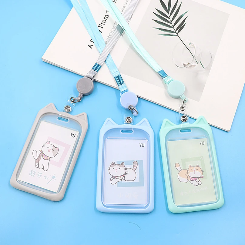 Credit card holder Card holder Card protector Idol card protector Photo card holder Kpop ID Card Holder Retractable Lanyard Work Bus Bank Photocard Protective Case Pendant Holders