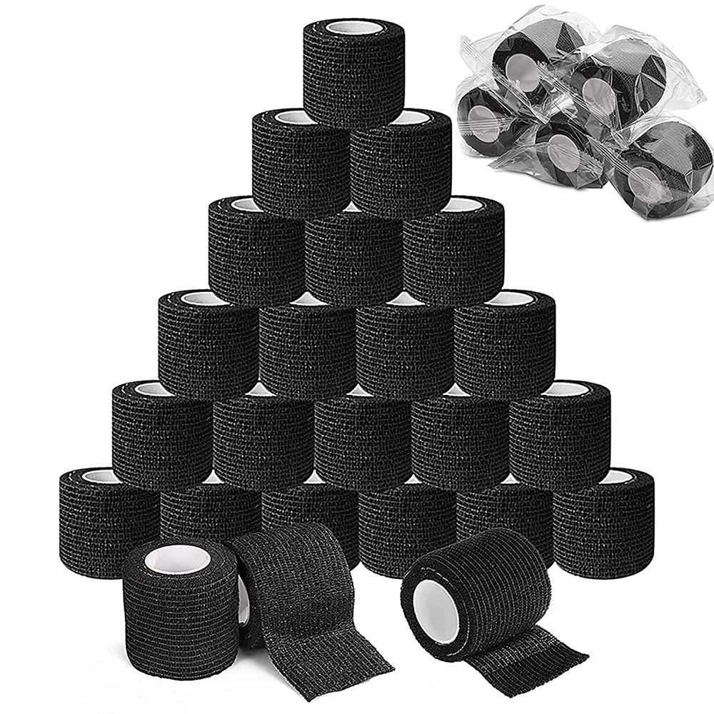 Tattoo Bandage Roll Selfadhesive Black Color Tattoo Grip Bandage Cover