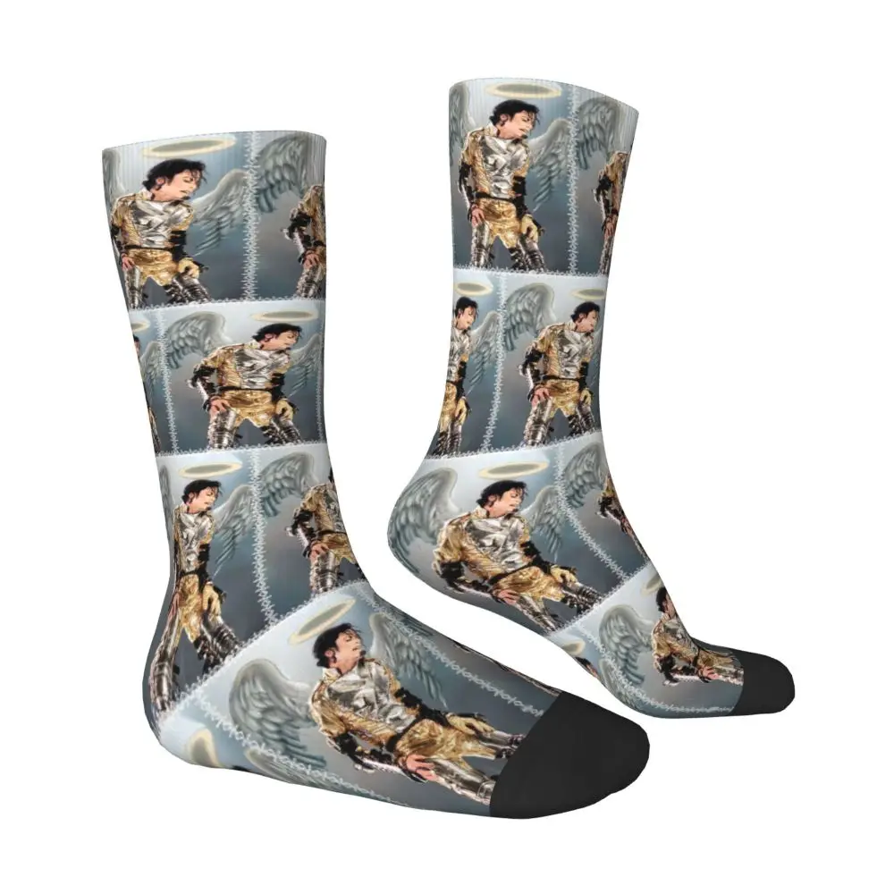 Michael Jackson Musicians Singers Dancers Socks Harajuku Stockings All Season Long Socks Accessories for Unisex Christmas Gifts