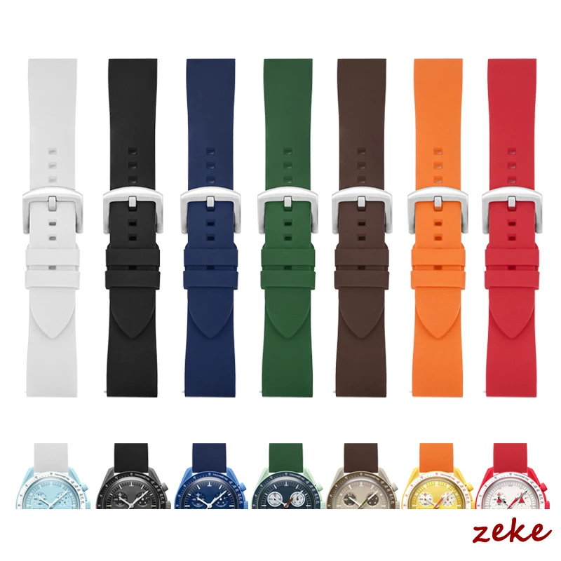 Premium Rubber Silicone Watch Band - Versatile Strap for Men & Women (Multiple Size Options)