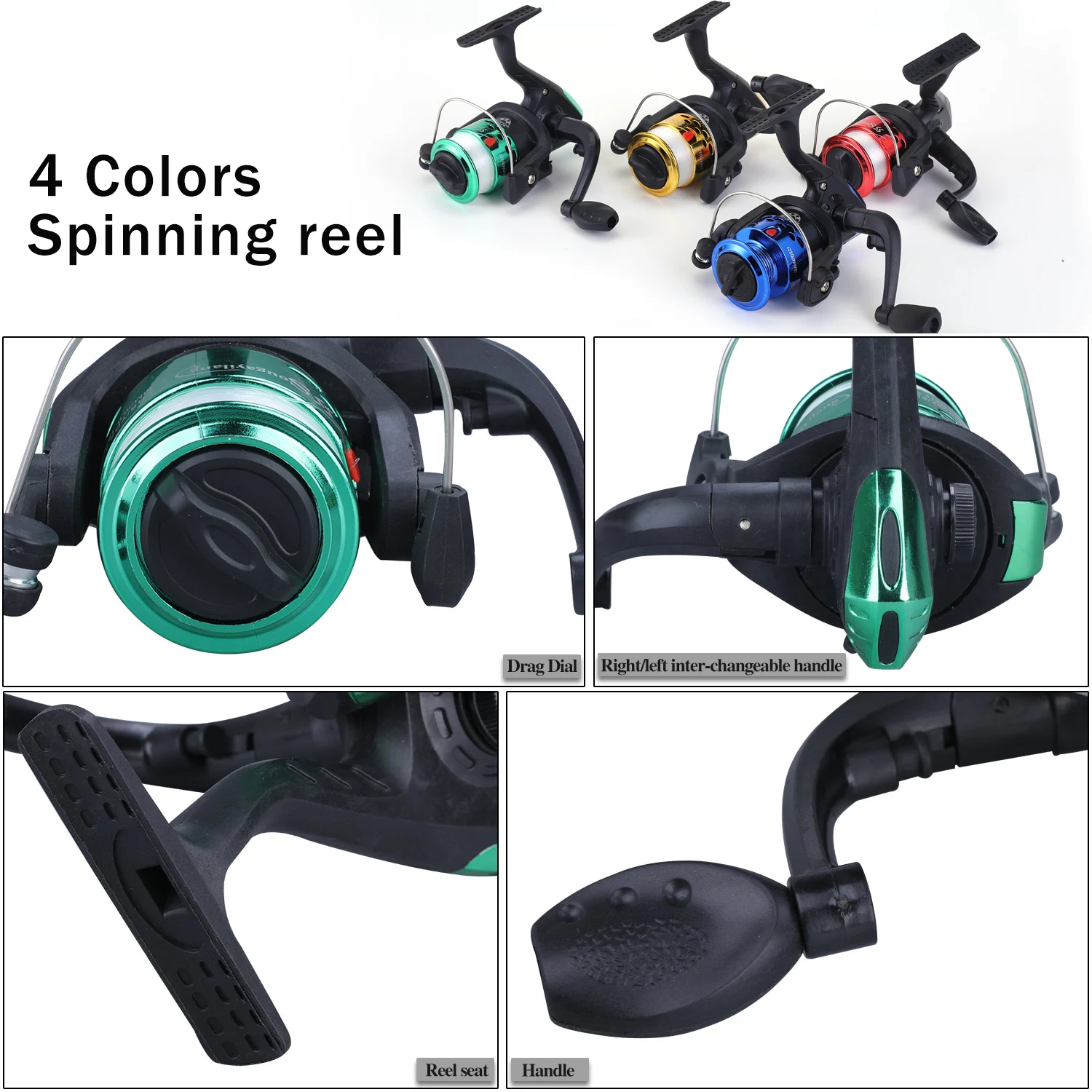 Sougayilang Mini Spinning Reel High Speed 5.2:1 Strong Gear Ratio Left Right Interchangeable Lure Ice Fish Reel Novice Scroll spinning fishing reels fishing reels