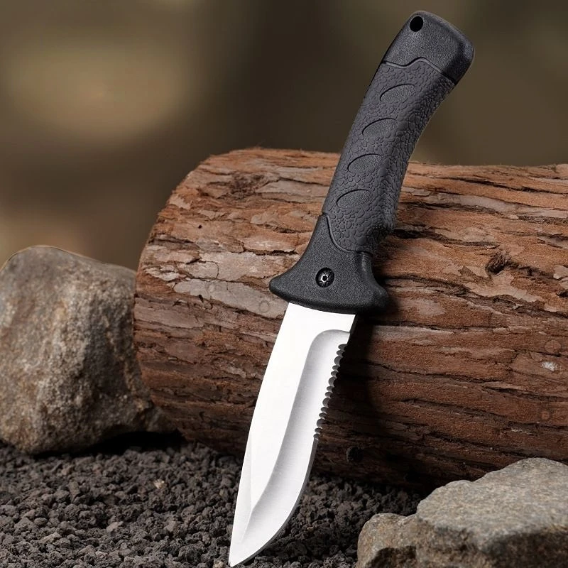 

Bushcraft Survival Multi-tool Half Serrated Blade Camping EDC Pocket Knife Utility Knives Tactical Military Combat Self defense