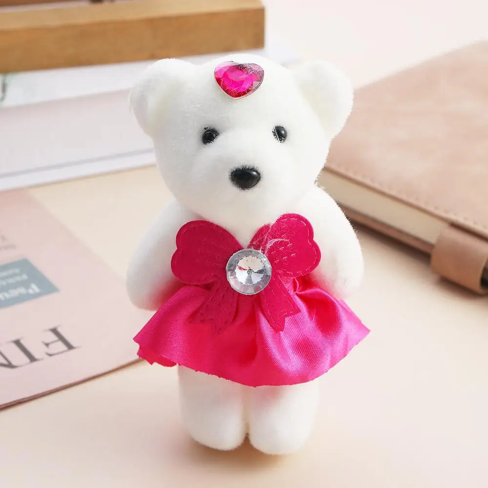 12CM Christmas Gift Doll Toy Decoration Plus Plush Plush Animal Kid Toys Bouquet Bear Plush Doll Small Bear Doll