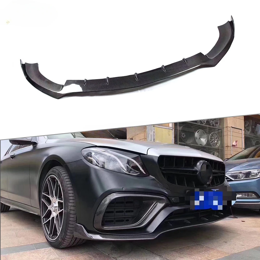 

Спойлер для переднего бампера из углеродного волокна класса E для Mercedes Ben W213 E63 AMG 2017 2018 2019 B style