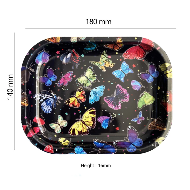 Tobacco Metal Trays 180*140mm Rolling Tray Houseware Accessories Sundries Storage Container 2