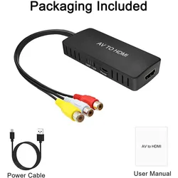 High - Definition RCA to HDMI Converter Cable Adapter (AV to HDMI)