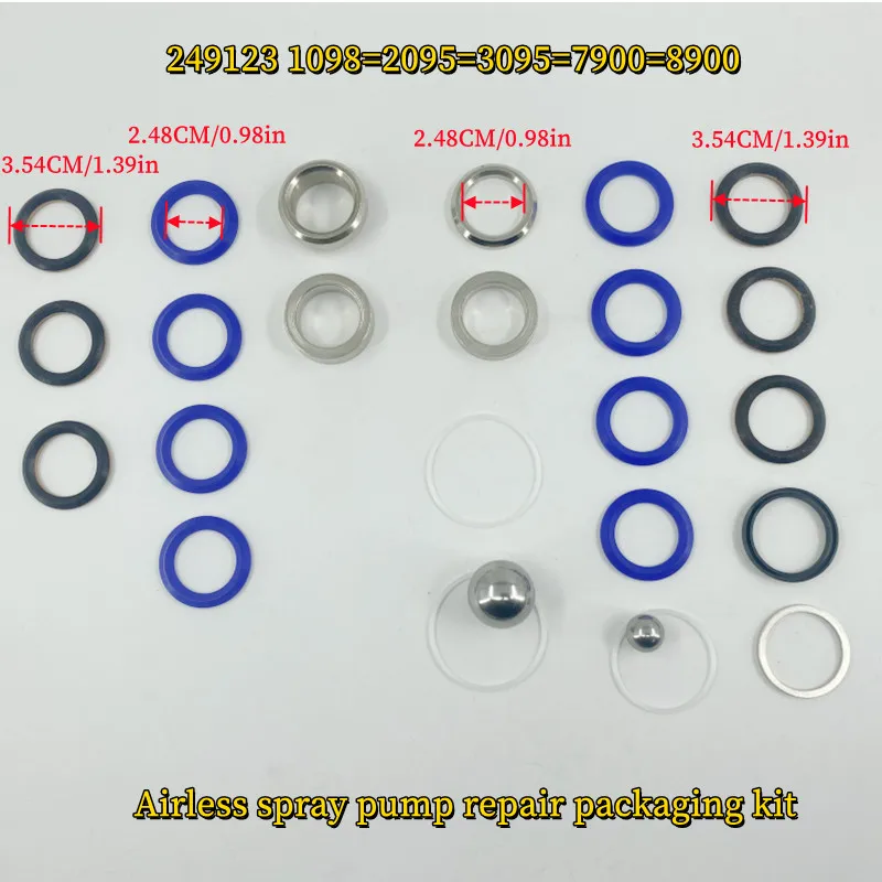 Airless-Sprühfarbe Maschinenpumpen-Reparatur-Dichtungs-Reparatur-Set 395 495（244194）595 695 700(248212)1095（248213）7900(249123) – Detail 12