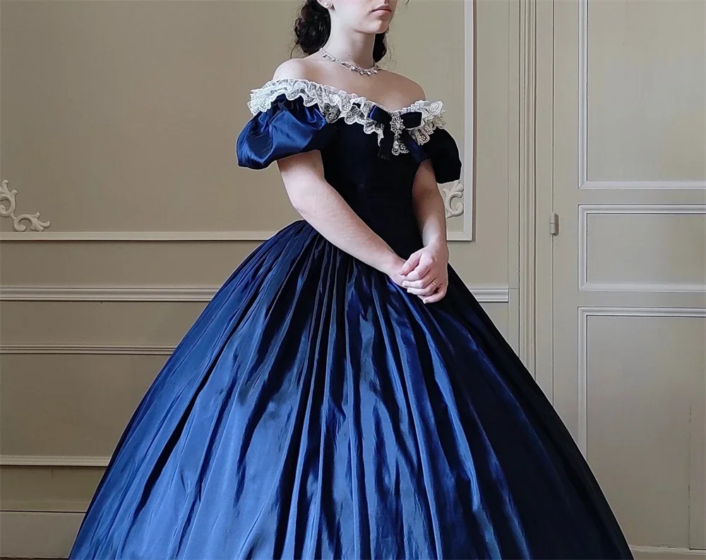 sachin and babi light blue dress 1880s Victorian Burgundy Bustle Evening Dress with Lace Satin, Crystal  Embroidery, and Floor-Length Hemline from Dhgate Evening Dresses