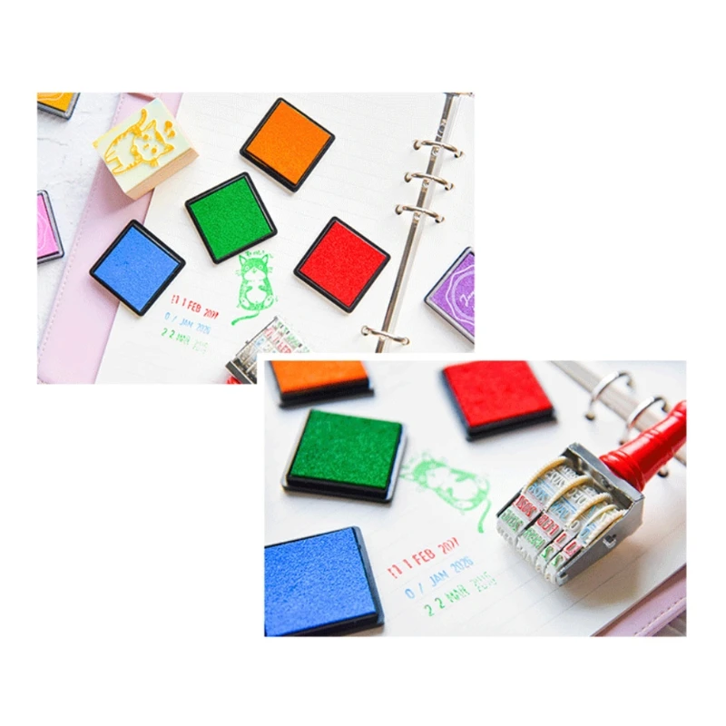 20 Colors Craft Ink Stamp Pads Pigment Inkpad for DIY Craft Scrapbooking  Finger Paint Ink Pad