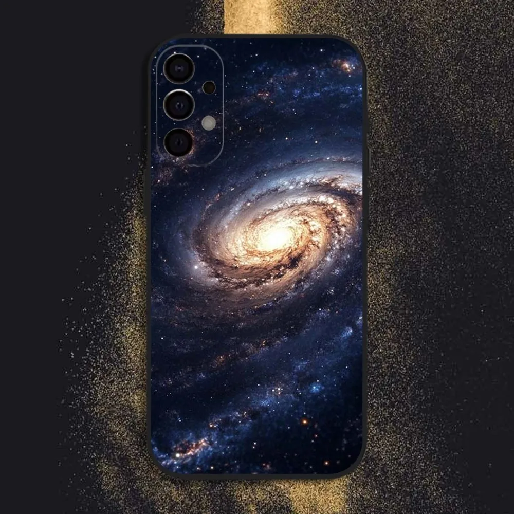 Celestial Galaxy Black Phone Case Cover