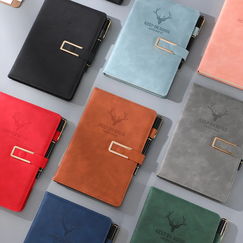 New A5 Notebook Imitation Belt Buckle B5 Agenda Book Business Office Notepad Stationery