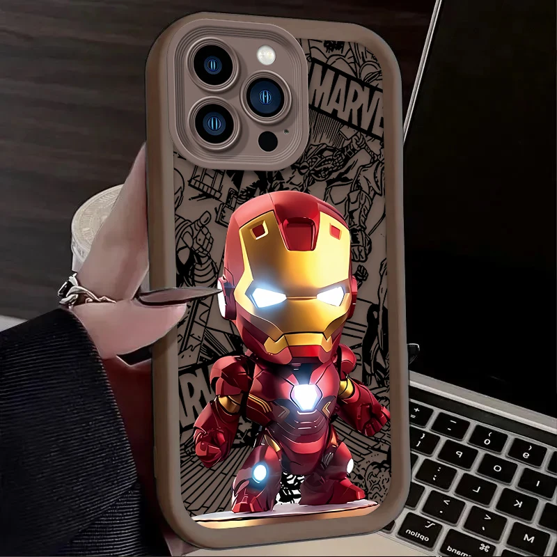 COOL Spider & Iron Hero Q Version Phone Case